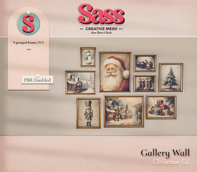 How to decorate wall pictures for christmas